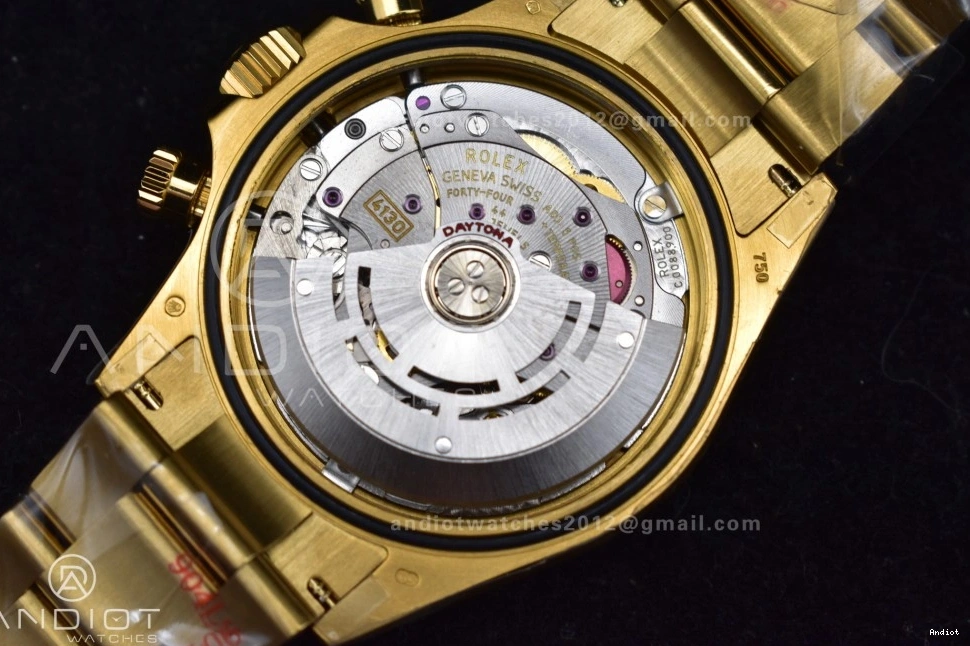 Bracelet 116508 Dial QF V2 1:1 Edition YG Black Best Daytona SH4130 Diamonds on 0413